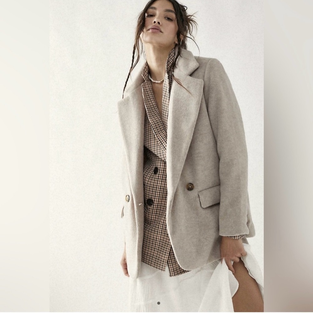 Free People Tan Blazer
